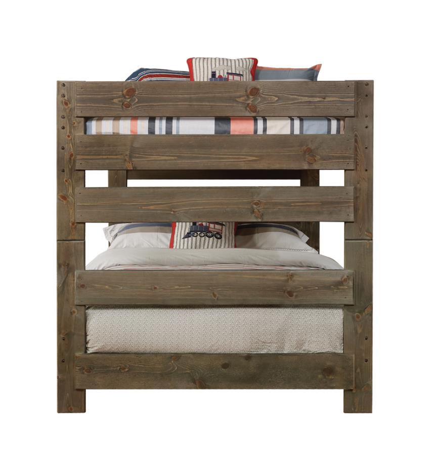 Wrangle Hill Grey Full / Full Bunk Bed