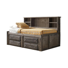 Wrangle Hill Grey Twin Storage Bed