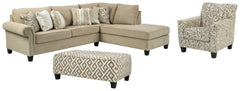 Dovemont 2-Piece Sectional with Chair and Ottoman - PKG008199