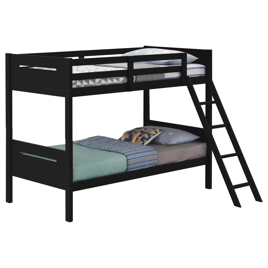 Littleton Black Twin / Twin Bunk Bed