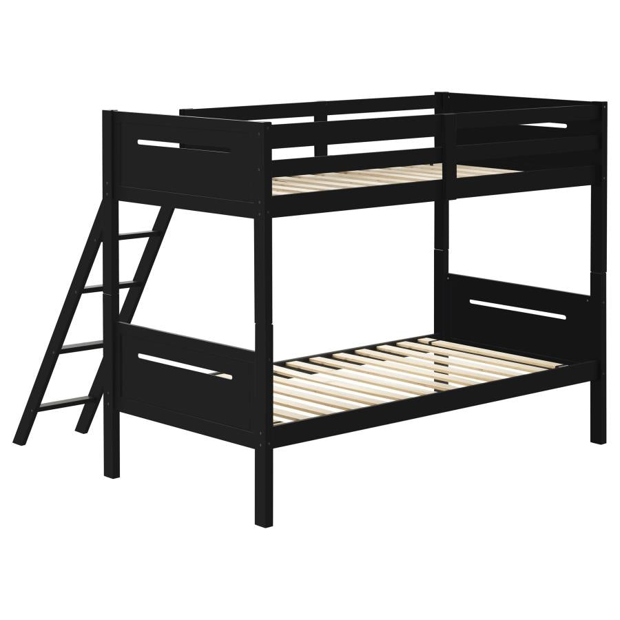 Littleton Black Twin / Twin Bunk Bed