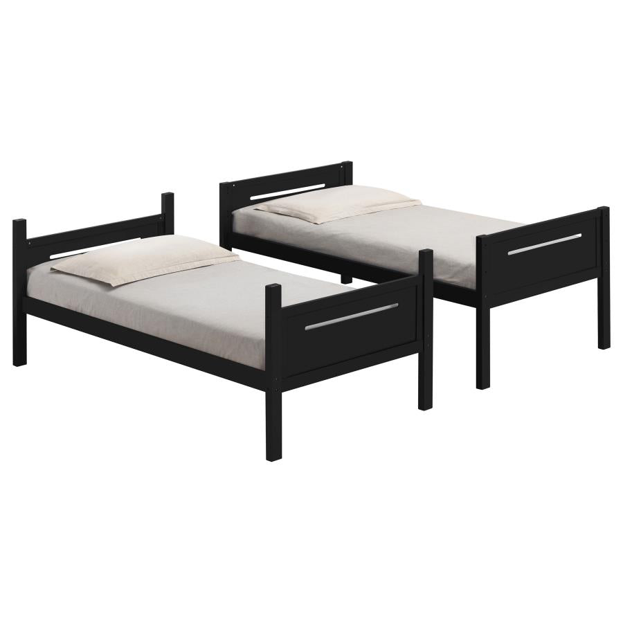 Littleton Black Twin / Twin Bunk Bed