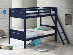 Littleton Blue Twin / Twin Bunk Bed