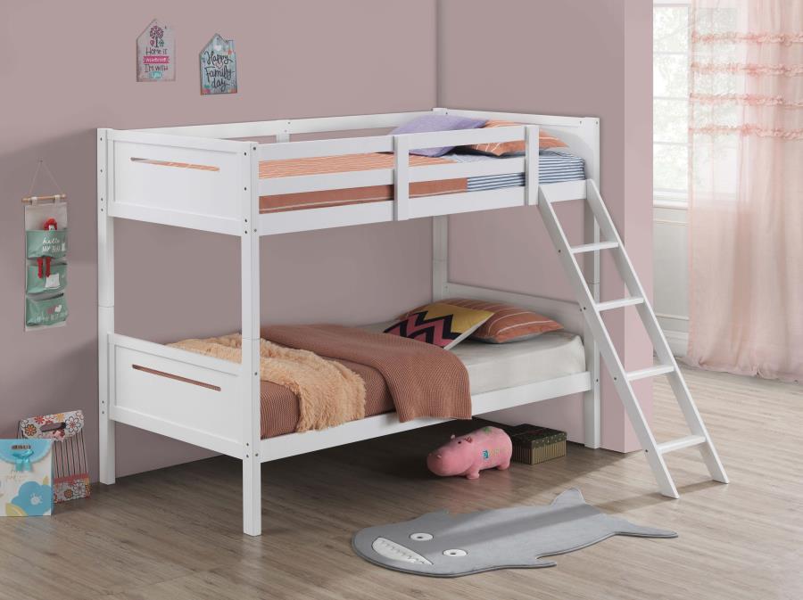 Littleton White Twin / Twin Bunk Bed