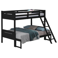 Littleton Black Twin / Full Bunk Bed