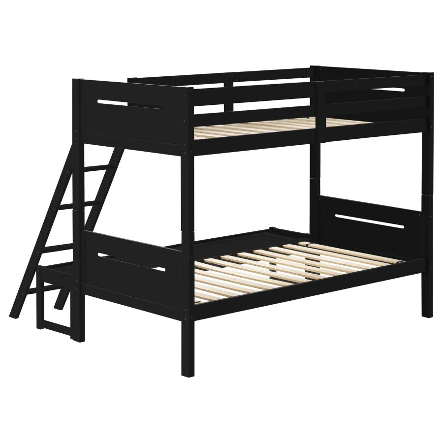 Littleton Black Twin / Full Bunk Bed