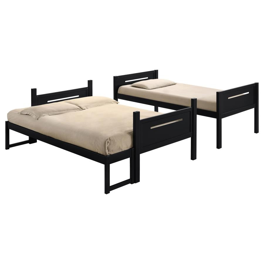 Littleton Black Twin / Full Bunk Bed