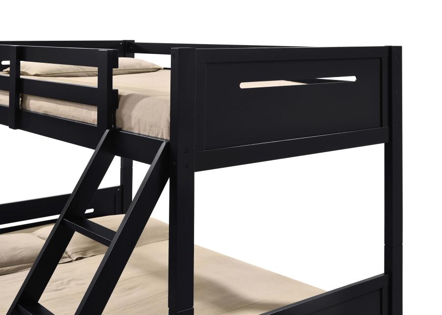 Littleton Black Twin / Full Bunk Bed