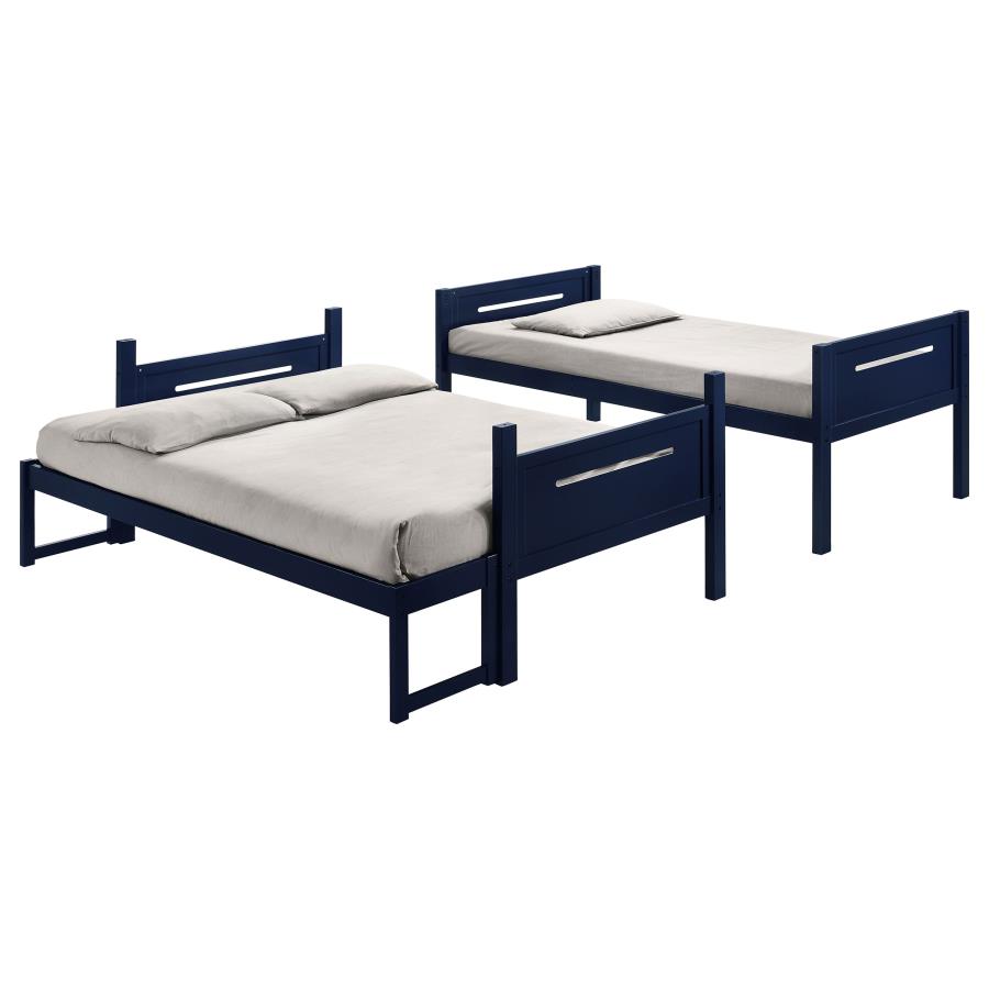 Littleton Blue Twin / Full Bunk Bed