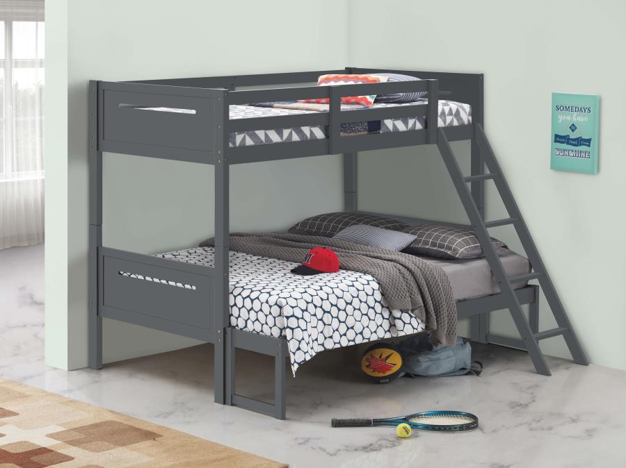 Littleton Grey Twin / Full Bunk Bed