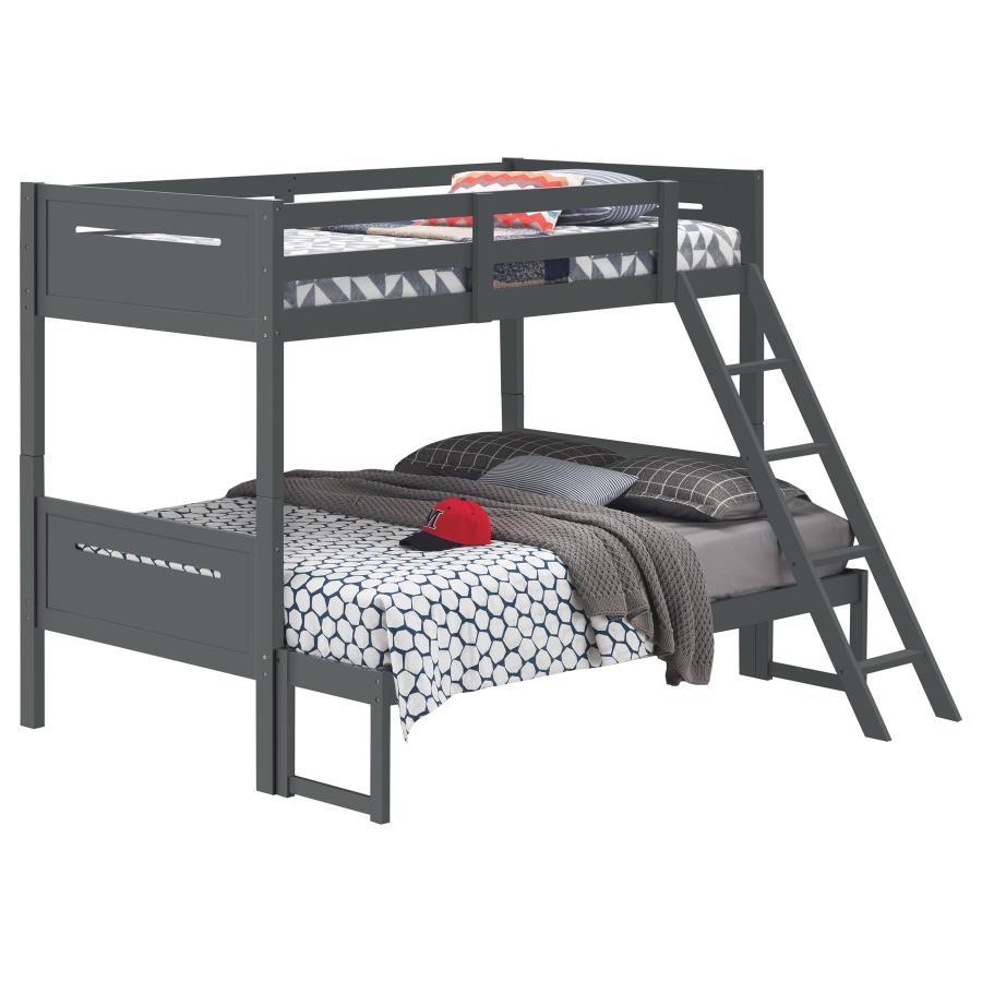 Littleton Grey Twin / Full Bunk Bed