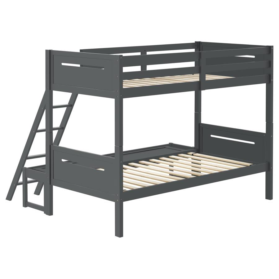 Littleton Grey Twin / Full Bunk Bed