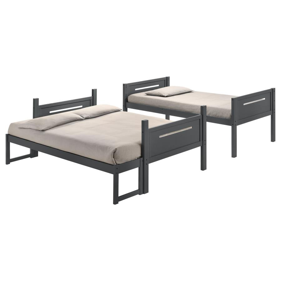 Littleton Grey Twin / Full Bunk Bed