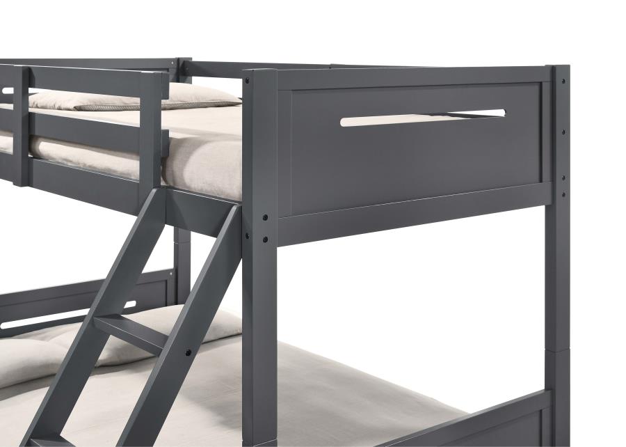 Littleton Grey Twin / Full Bunk Bed