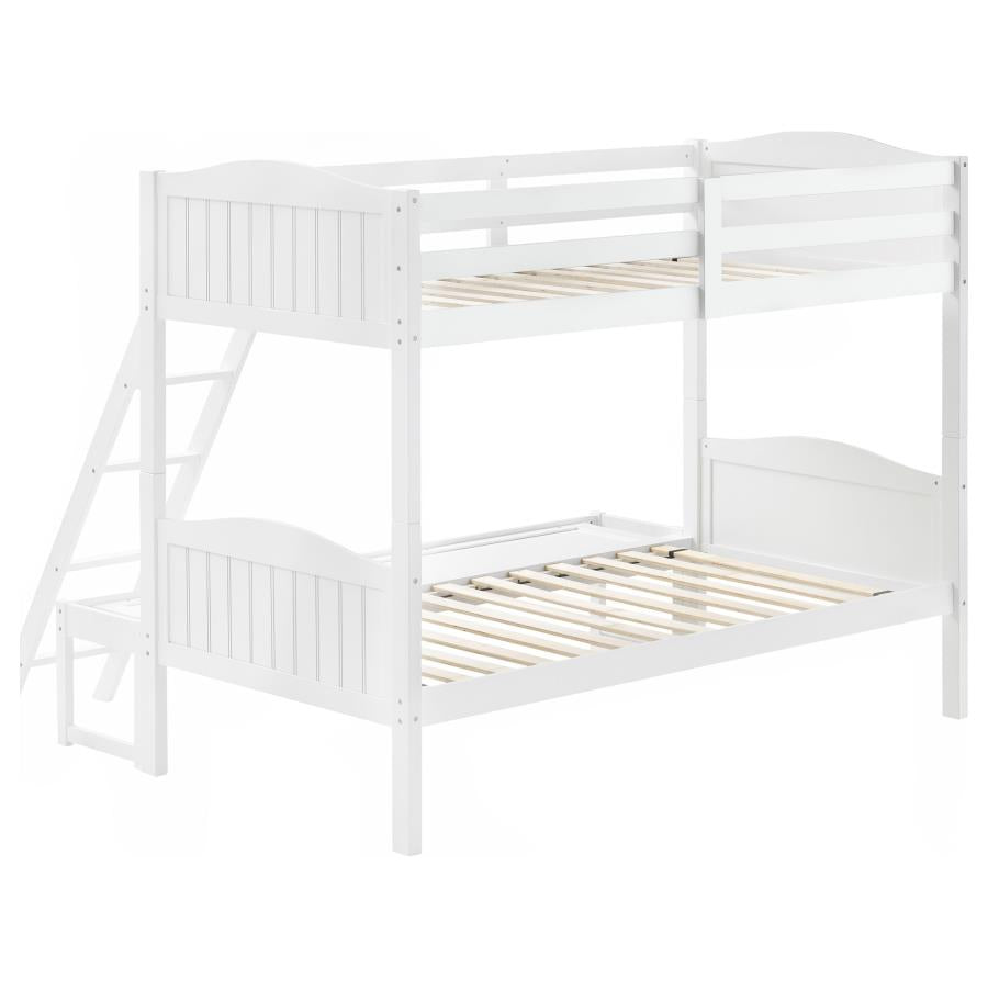 Arlo White Twin / Full Bunk Bed