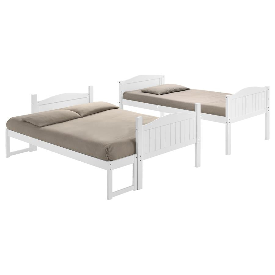 Arlo White Twin / Full Bunk Bed