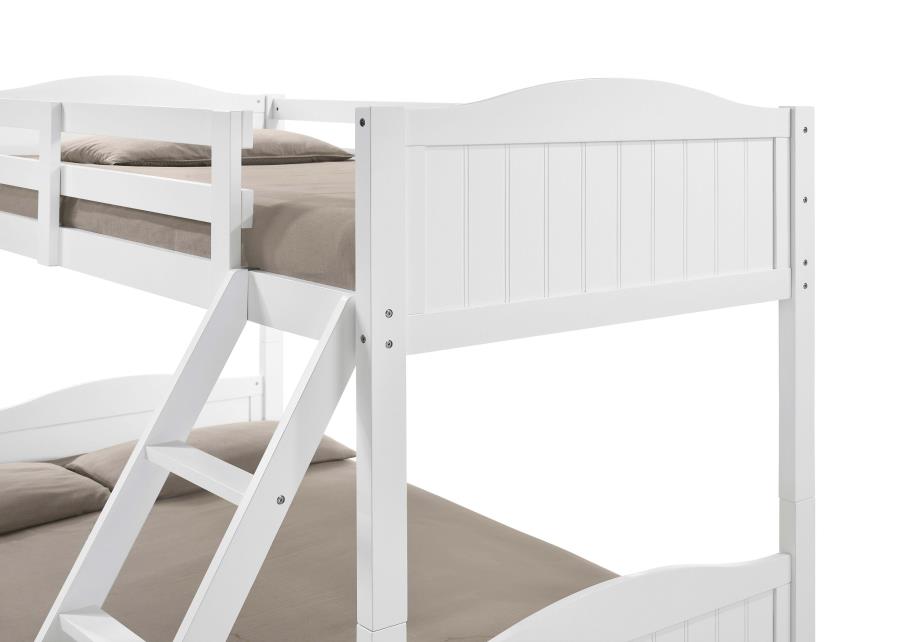 Arlo White Twin / Full Bunk Bed