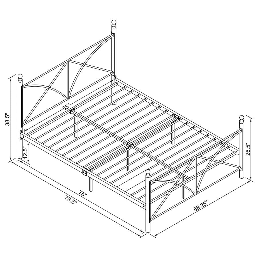 Hart Black Full Bed