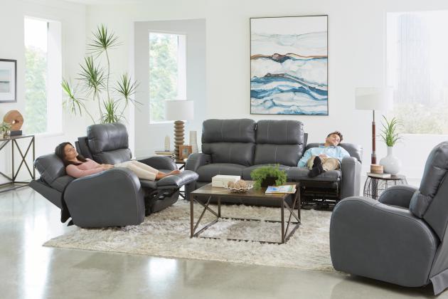 Angelo Power Headrest Power LayFlat Reclining Sofa