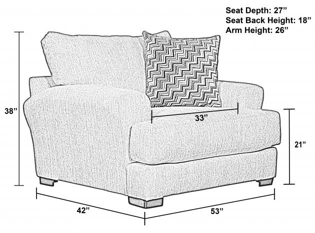 Ava Sectional Cocktail Ottoman