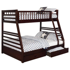 Ashton Brown Twin / Full Bunk Bed