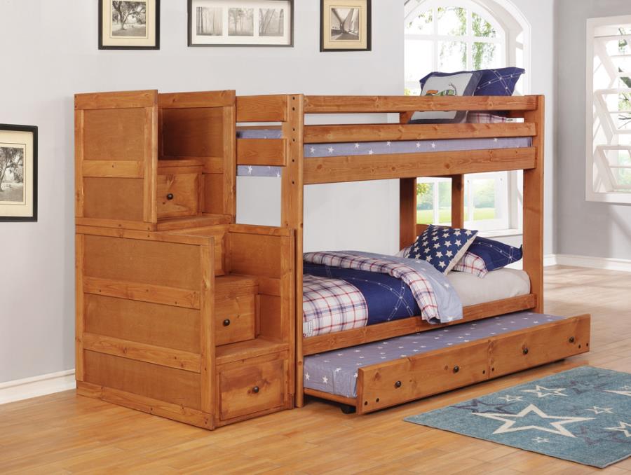 Wrangle Hill Brown Twin / Twin Bunk Bed