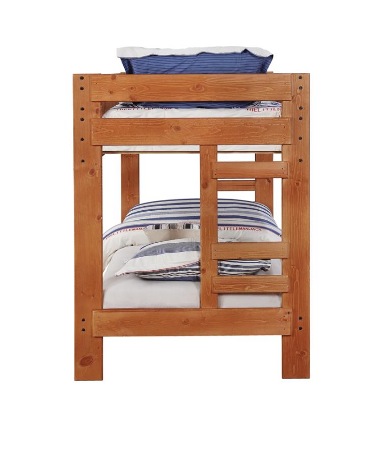 Wrangle Hill Brown Twin / Twin Bunk Bed