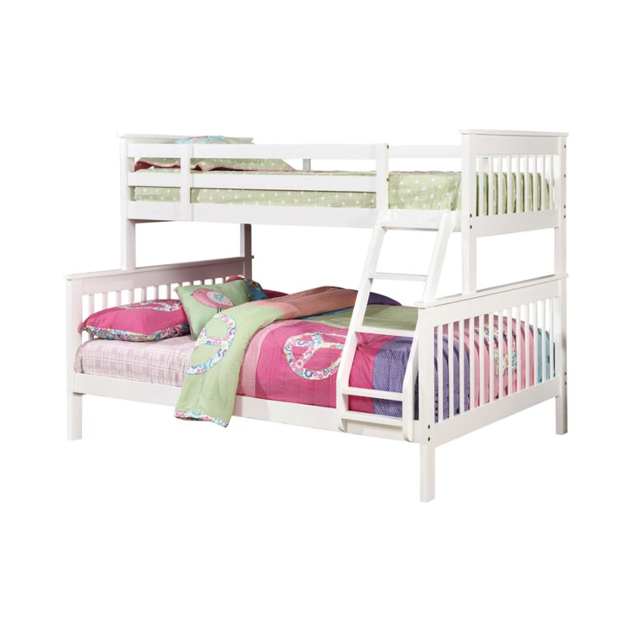 Chapman White Twin / Full Bunk Bed