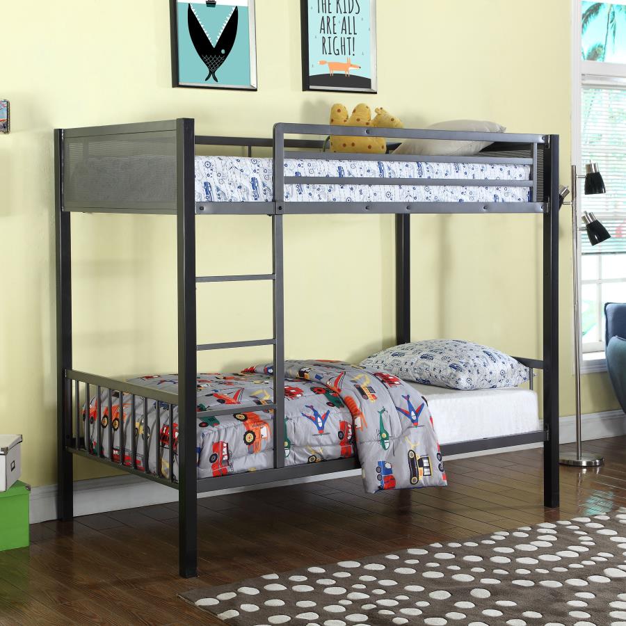 Meyers Black Twin / Twin Bunk Bed