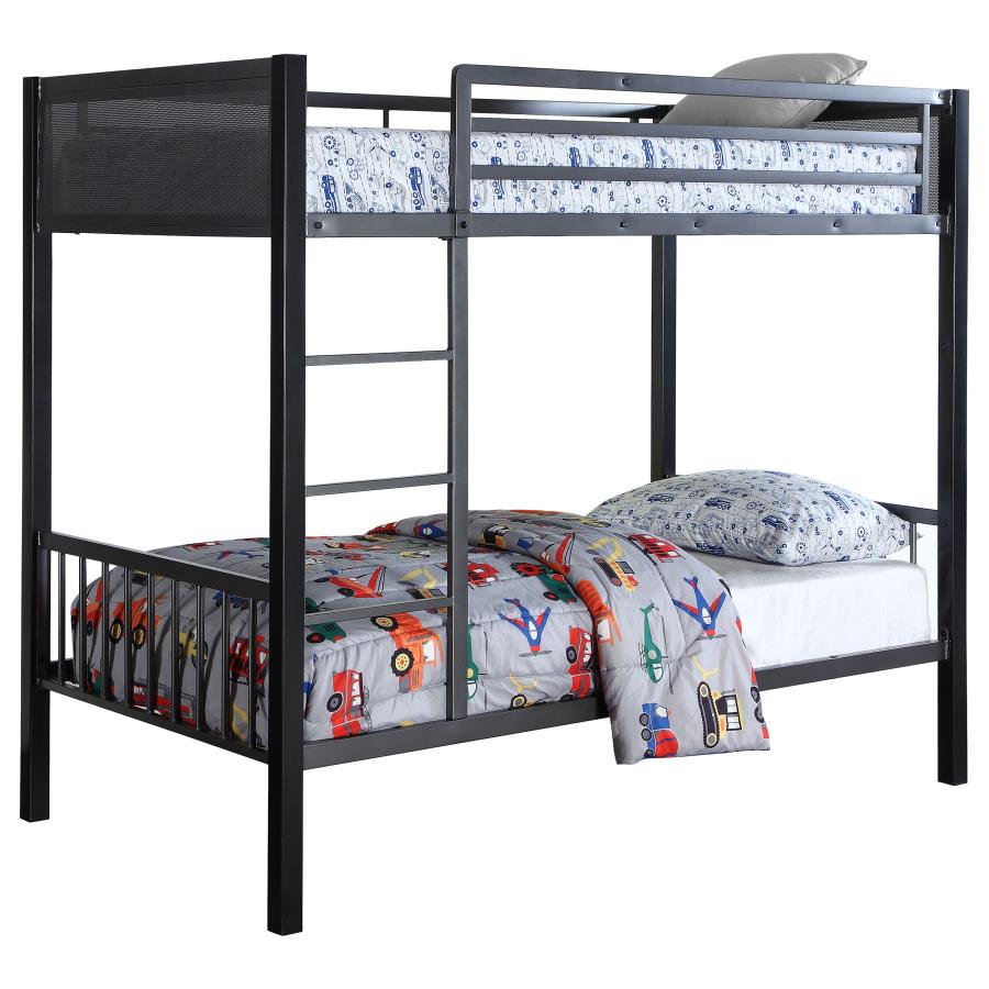 Meyers Black Twin / Twin Bunk Bed