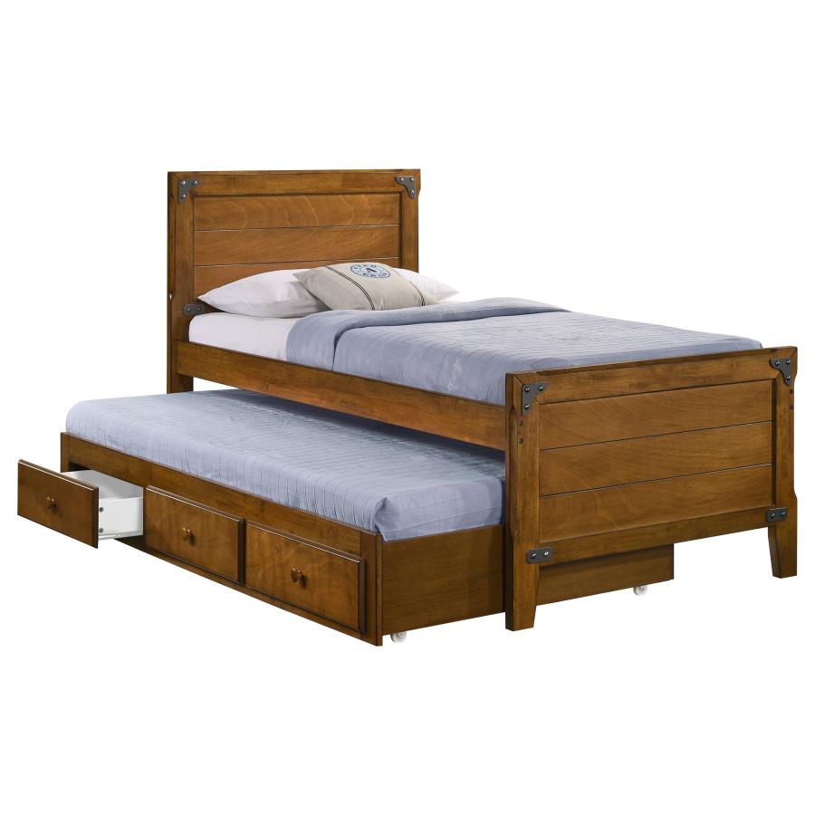 Granger Brown Twin Bed W/ Trundle