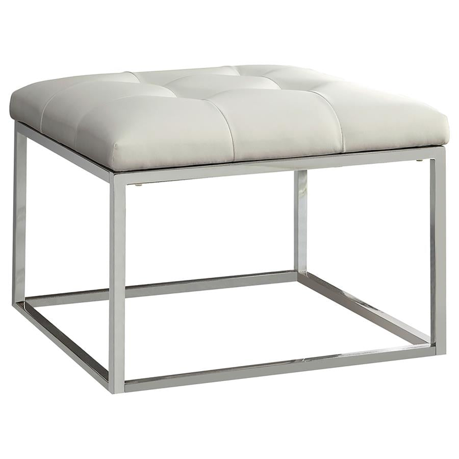 Swanson White Ottoman