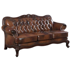 Victoria Brown 2 Pc Sofa Set