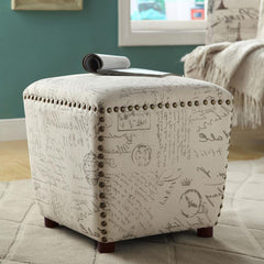 Lucy Beige Ottoman