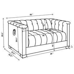 Chaviano Ivory 4 Pc Sofa Set