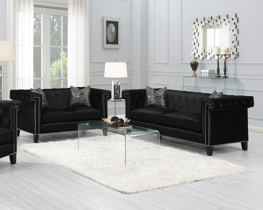 Reventlow Black 2 Pc Sofa Set