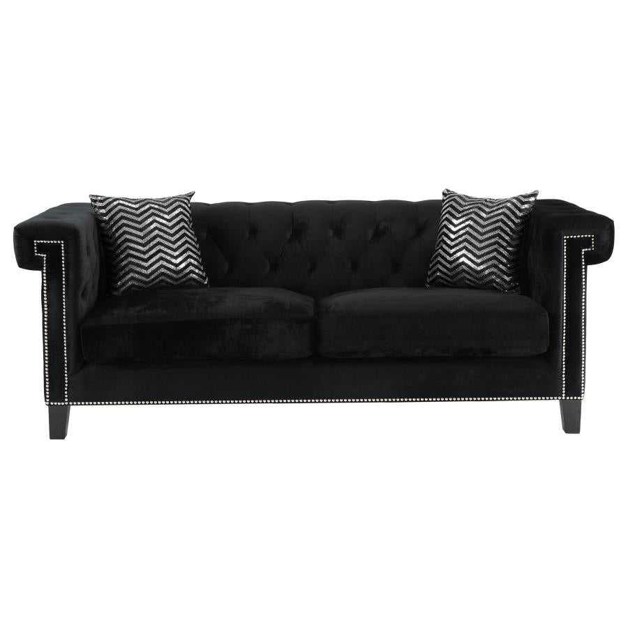 Reventlow Black 2 Pc Sofa Set