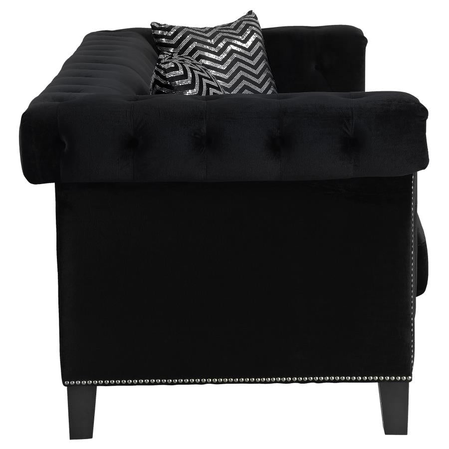 Reventlow Black 2 Pc Sofa Set