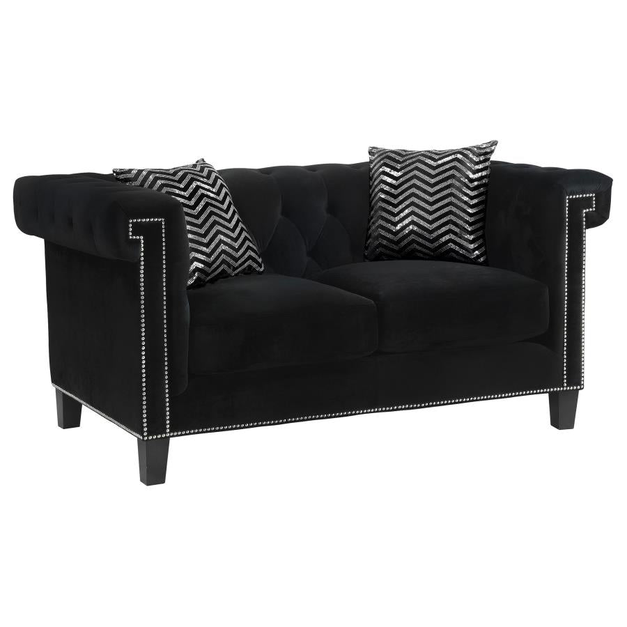 Reventlow Black 2 Pc Sofa Set