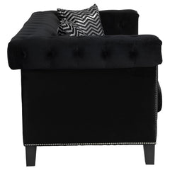 Reventlow Black 3 Pc Sofa Set