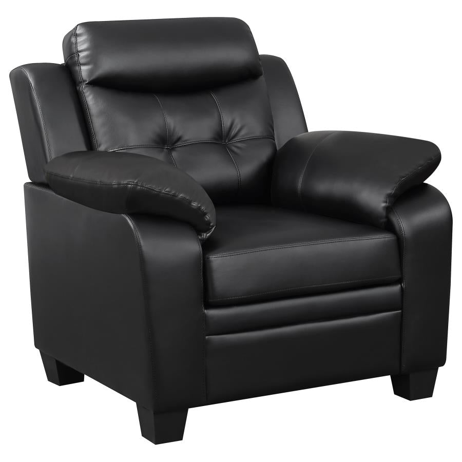 Finley Black 3 Pc Sofa Set