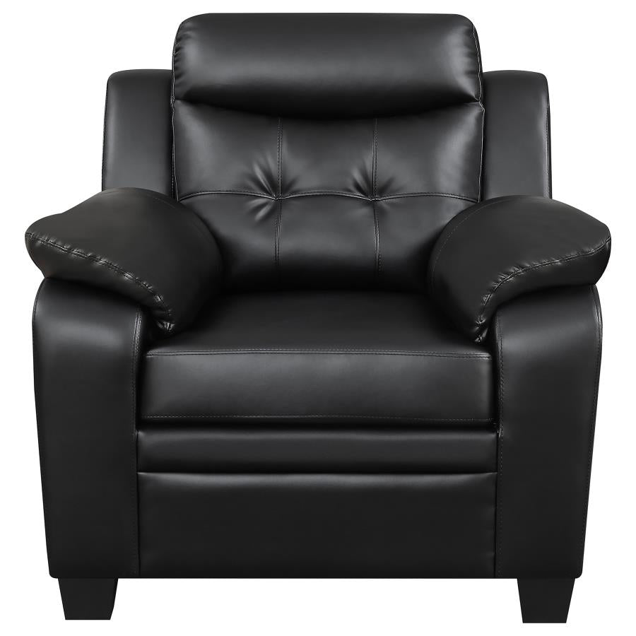 Finley Black 3 Pc Sofa Set