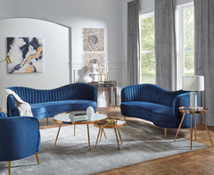 Sophia Blue 3 Pc Sofa Set