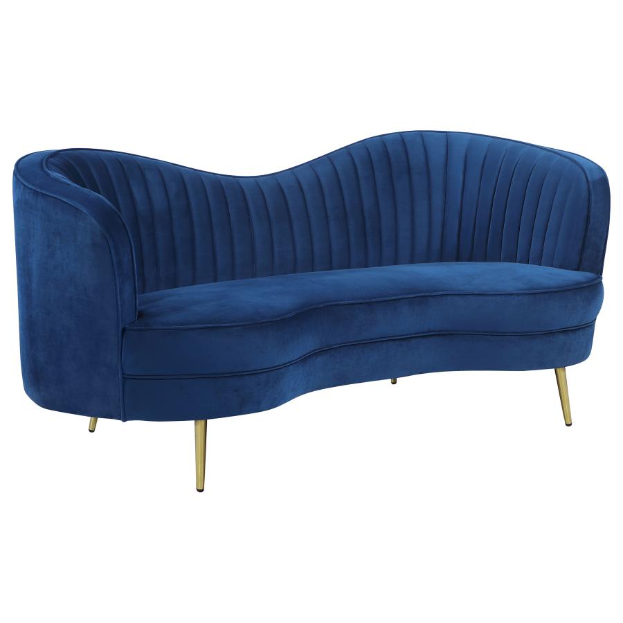 Sophia Blue 3 Pc Sofa Set