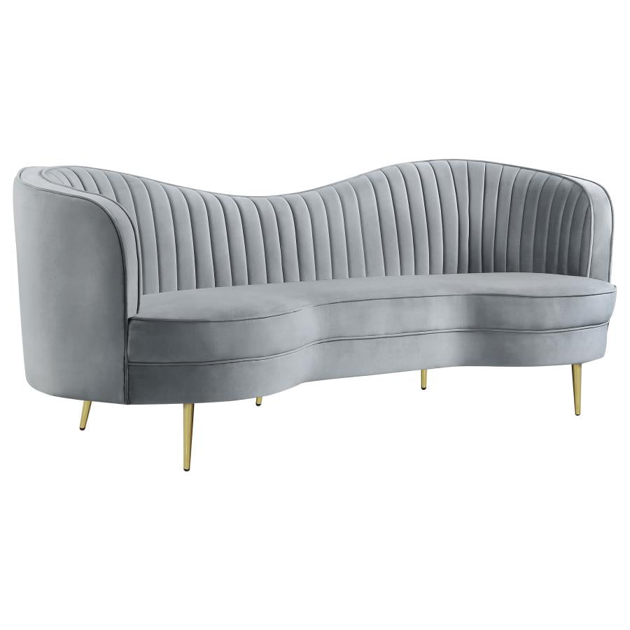 Sophia Grey 3 Pc Sofa Set