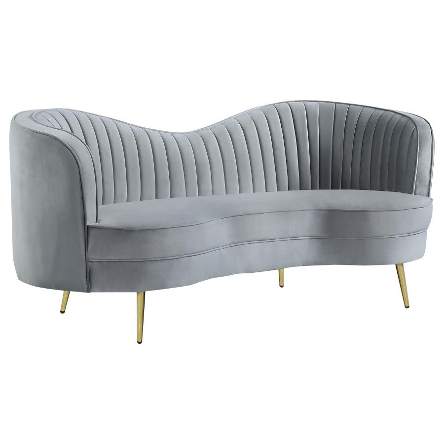 Sophia Grey 3 Pc Sofa Set