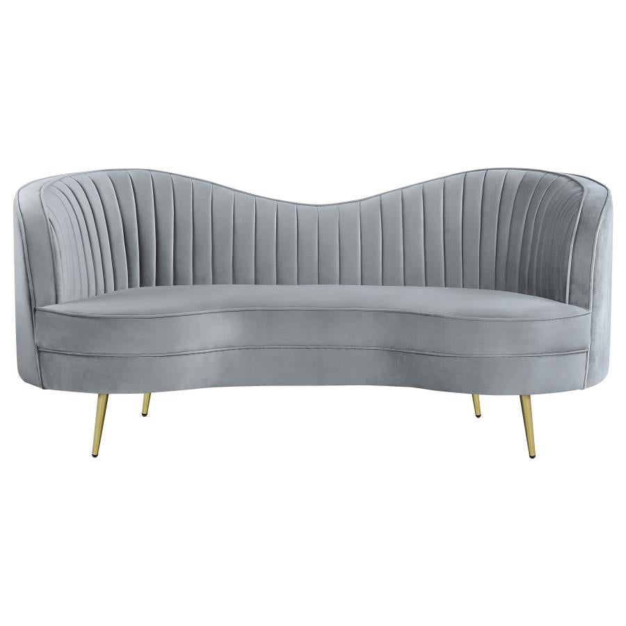 Sophia Grey 3 Pc Sofa Set