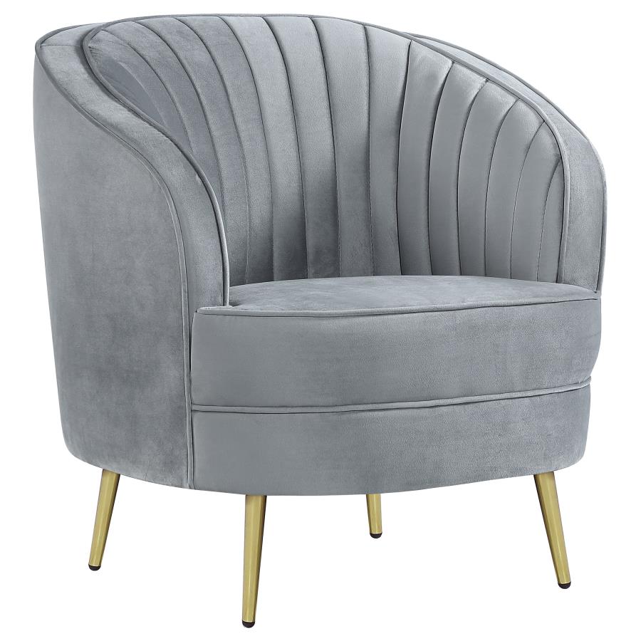 Sophia Grey 3 Pc Sofa Set