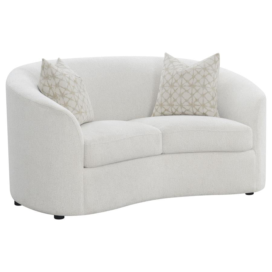 Rainn White 2 Pc Sofa Set