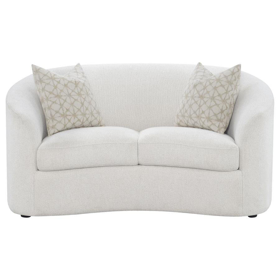 Rainn White 2 Pc Sofa Set